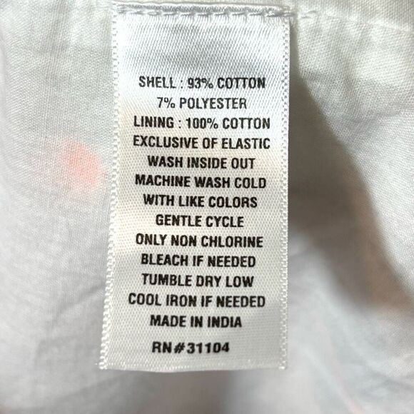 Crown & Ivy 4X lined white & multi boho  notch neck peasant blouse - Picture 11 of 11